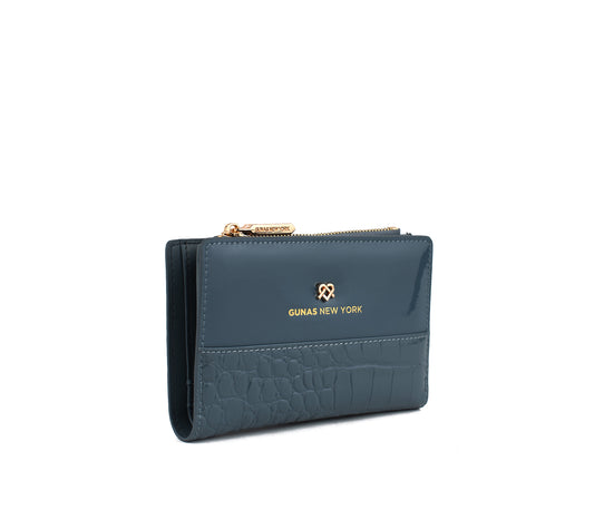 Madison - Blue Vegan Leather Wallet