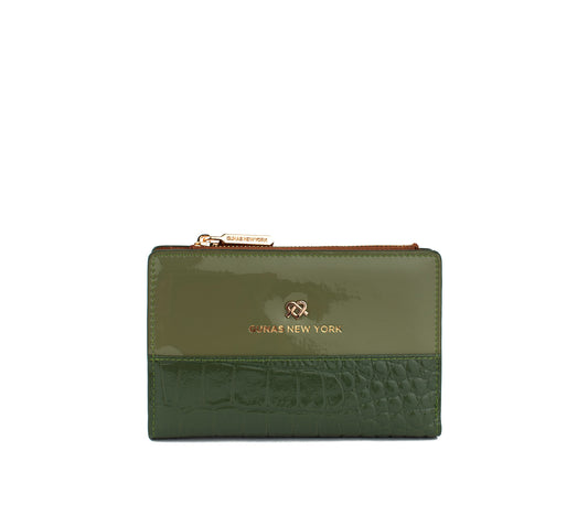 Madison - Green Vegan Leather Wallet