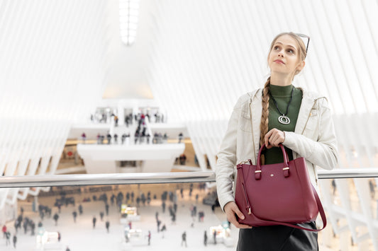 Gunas New York Model with JANE Vegan Handbag For Women's 1
