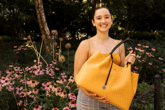 NAOMI Perfect Yellow Makeup Bag: Gunas New York Model 3