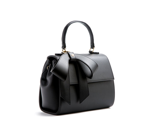 Cottontail - Black Vegan Leather Bag