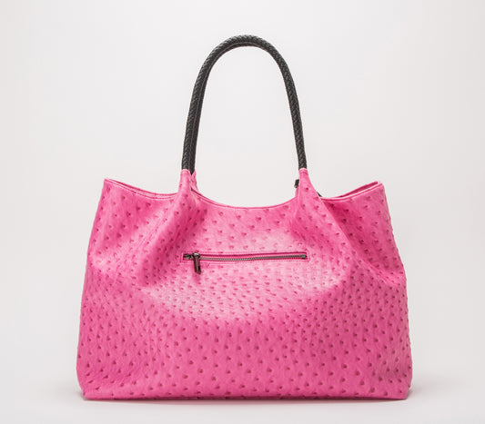 Naomi - Hot Pink Vegan Leather Tote Bag