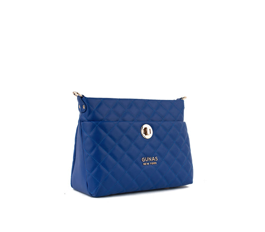 Koi - Blue Quilted Vegan Leather Purse