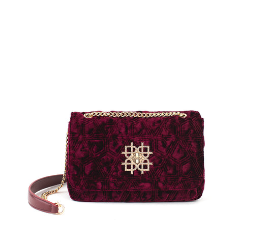 Broadway - Maroon Vegan Shoulder Bag