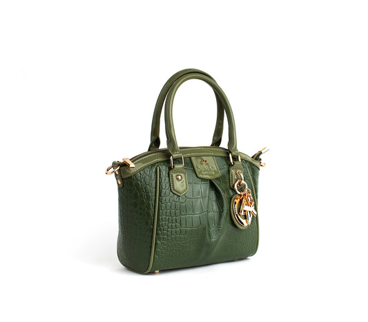 Madison Mini - Green Croc Vegan Bag