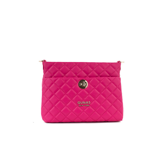 Koi - Pink Quilted Vegan Leather Purse