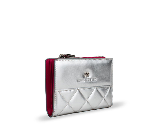 Madison - Silver Vegan Leather Wallet