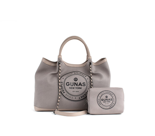 RUTH - Grey Vegan Canvas Tote