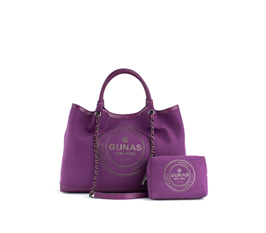 RUTH - Purple Vegan Canvas Tote