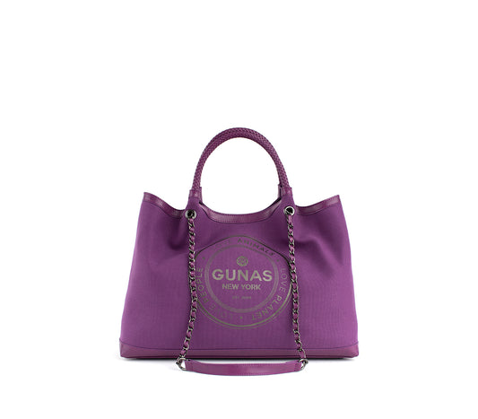 RUTH - Purple Vegan Canvas Tote