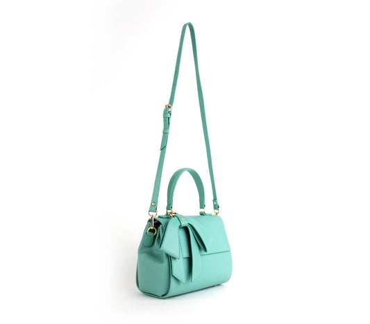 Cottontail Bag - Cyan | Vegan Leather Designer Bag |GUNAS – Gunas New York
