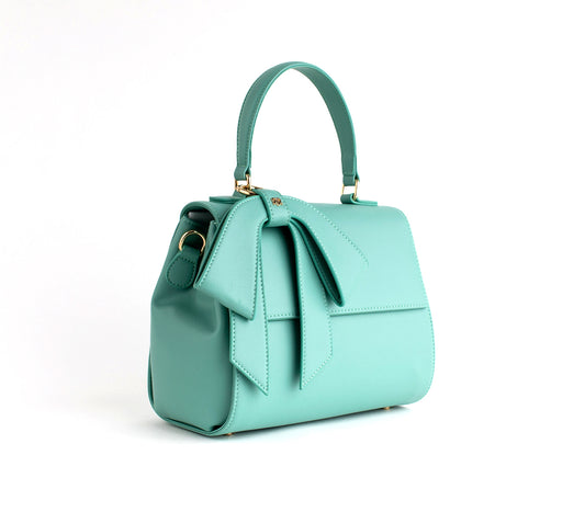 Cottontail Bag - Cyan | Vegan Leather Designer Bag |GUNAS – Gunas New York
