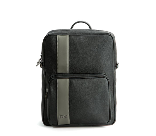 Jared - Grey Vegan Leather Men's Backpack