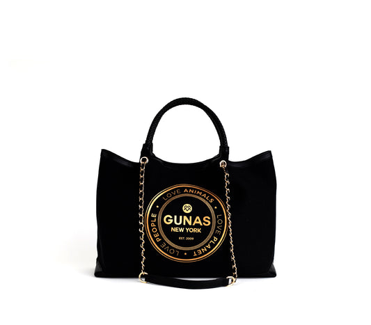 RUTH - Black Vegan Canvas Tote