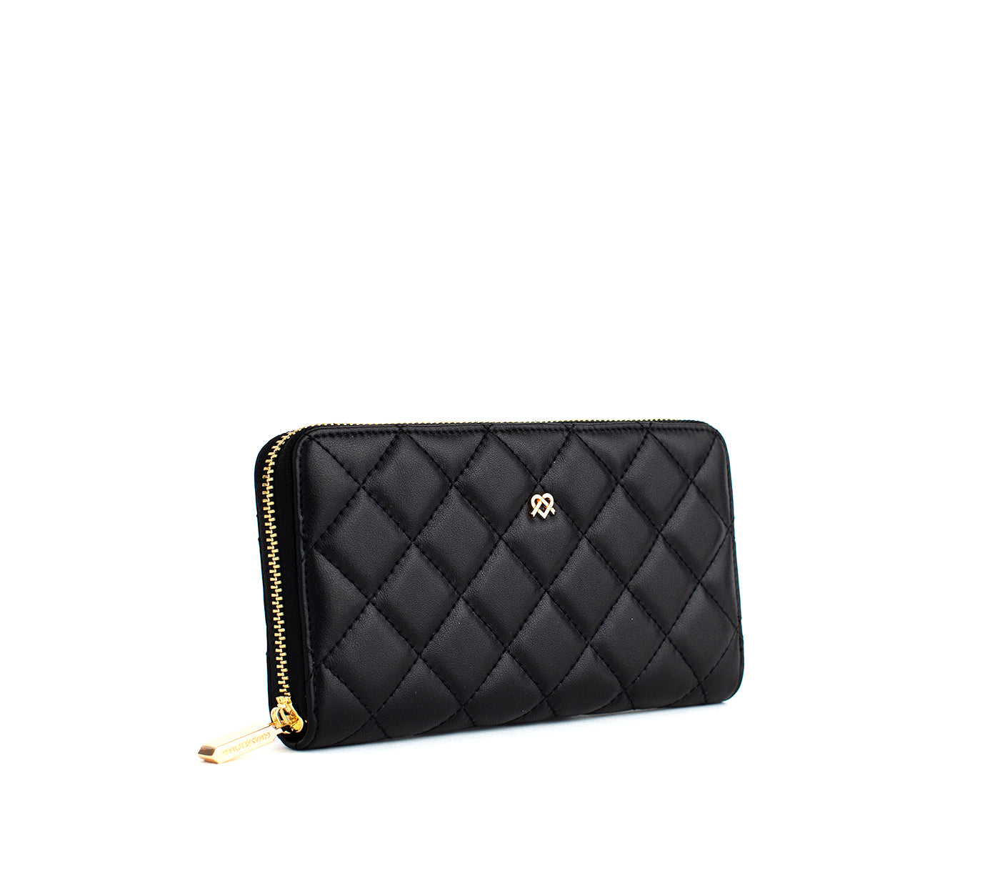 Uptown Zipper Wallet - Black | Vegan Leather Wallets | GUNAS