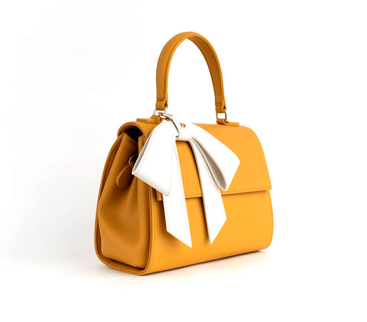 Cottontail - Yellow Vegan Leather Bag