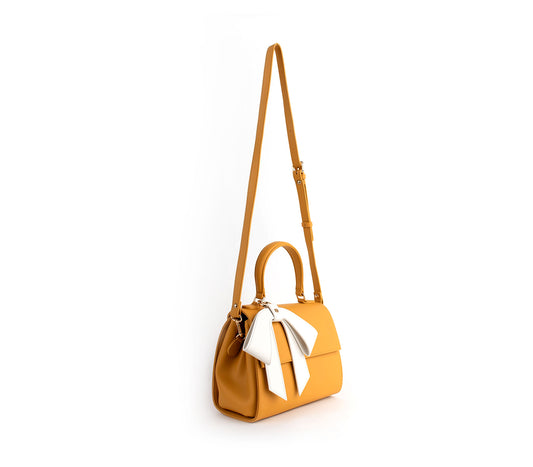 RUTH - Yellow Vegan Canvas Tote - CGM