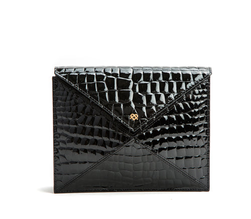 About Last Night - Black Vegan Clutch