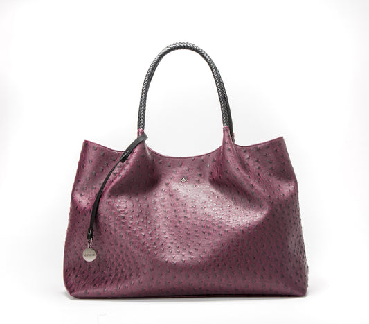 Naomi - Cherry Vegan Leather Tote Bag