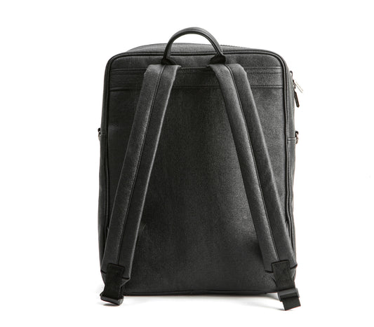 Jared - Grey Vegan Leather Men's Backpack