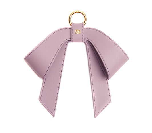 Cottontail Bow - Lilac Leather Bag Charm