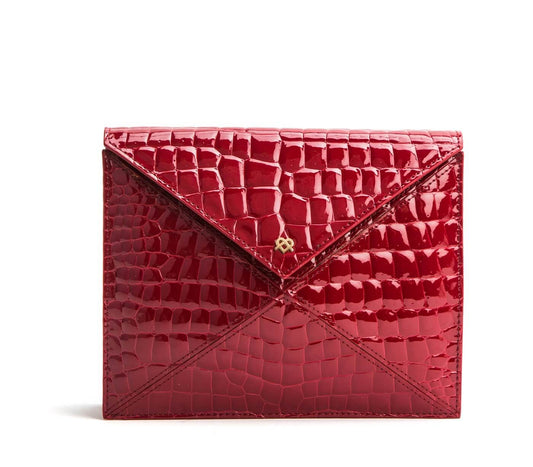 About Last Night - Red Vegan Clutch