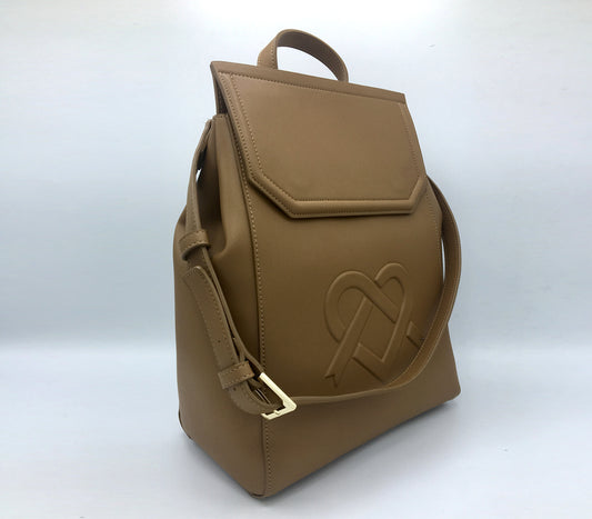 Tan Livia Backpack + Shoulder Bag : Gunas New York 5